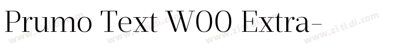 Prumo Text W00 Extra字体转换